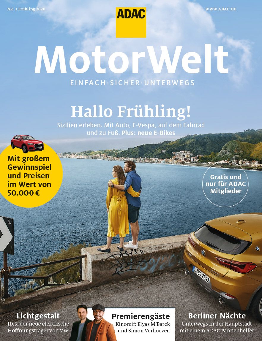 Ab 5. März für Clubmitglieder bei Edeka und Netto erhältlich: Das ist die neue ADAC Motorwelt Cover der neuen ADAC Motorwelt Frühling 2020