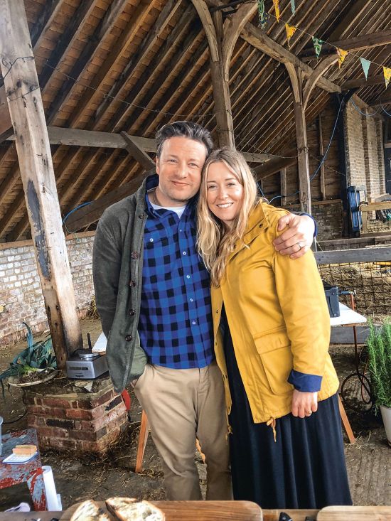 BORA Interview with Anna Jones Anna Jones next to Jamie Oliver