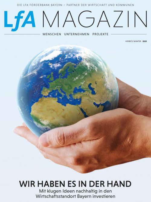 LfA Magazin 02/2020 Cover of the LfA magazine autumn/winter 2020