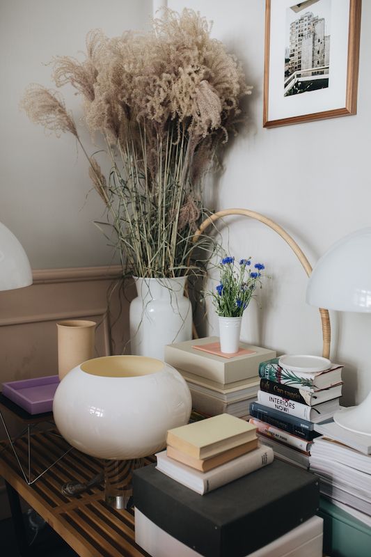 Stack of books as a platform Stack of books as a platform