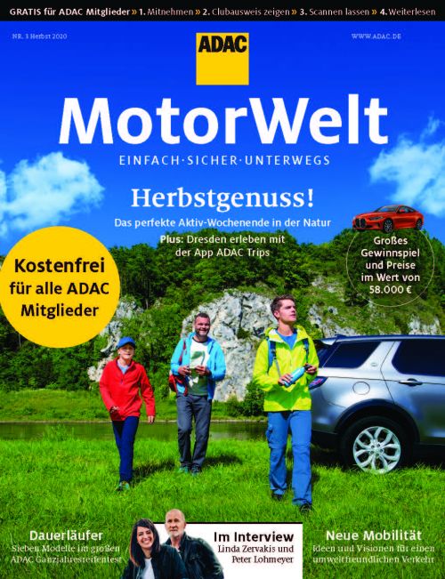 What you can read in the ADAC Motorwelt issue 03/2020 Cover of the ADAC Motorwelt issue 03/2020