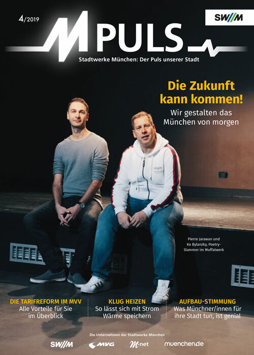 M-Puls 04/2019 Cover des M-Puls Magazins der Stadtwerke München